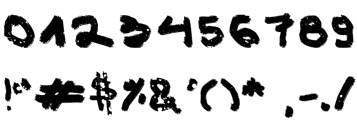 Aka-AcidGRPathetic Font OTHER CHARS