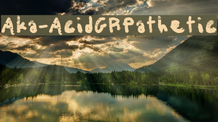 Aka-AcidGRPathetic Font examples