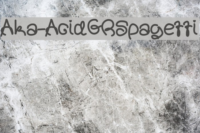 Aka-AcidGRSpagetti Font examples