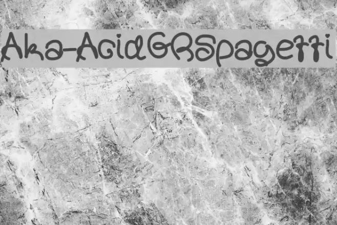 Aka-AcidGRSpagetti خط examples