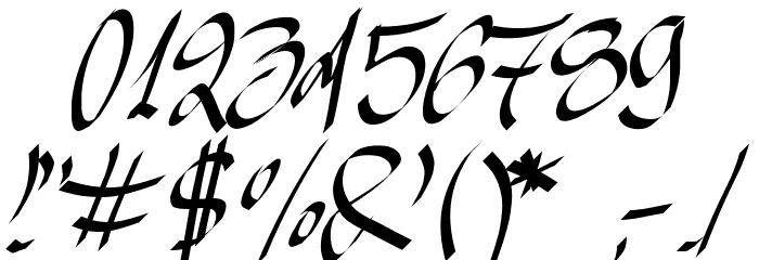 AkaAcidQuickPad Font OTHER CHARS