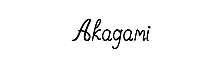 Akagami  Frei Schriftart Herunterladen
