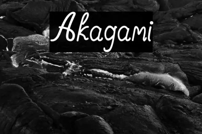 Akagami Font examples