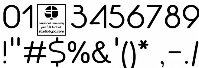 Akaju Light Font OTHER CHARS