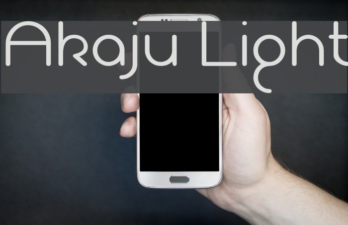 Akaju Light Font examples
