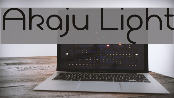 Akaju Light Font examples