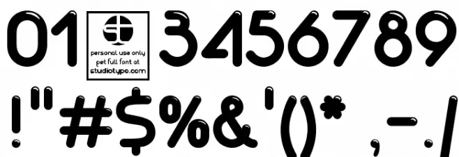 Akaju Shine Font OTHER CHARS