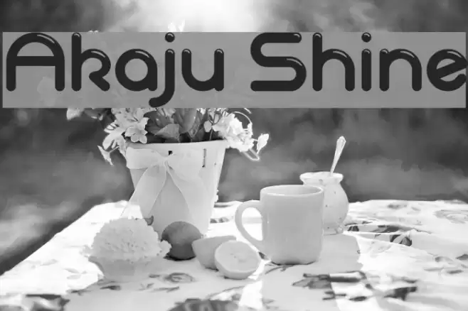 Akaju Shine Font examples