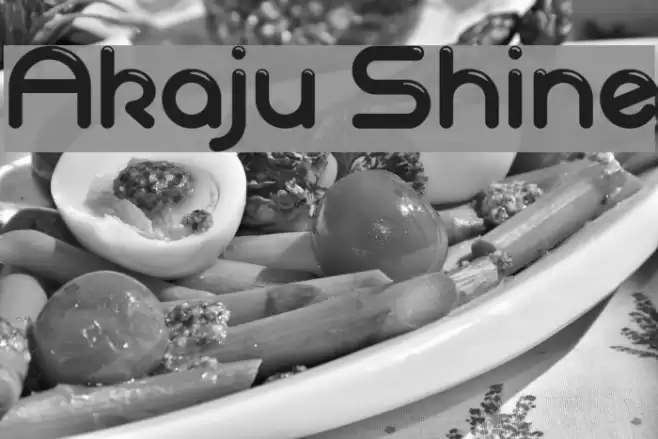 Akaju Shine Font examples