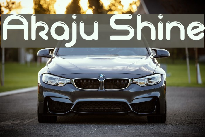 Akaju Shine Font examples