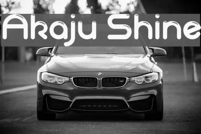 Akaju Shine Font examples