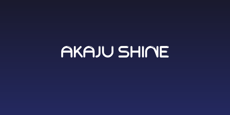 Akaju Shine Social Header