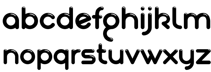 Akaju Shine Font LOWERCASE
