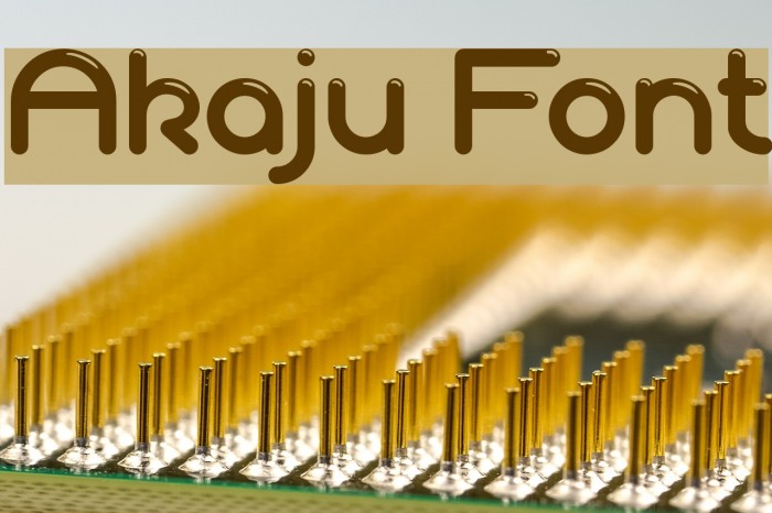 Akaju Font examples