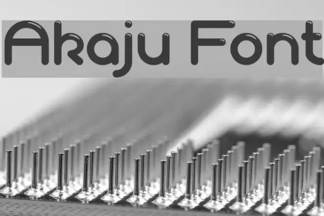 Akaju Font examples