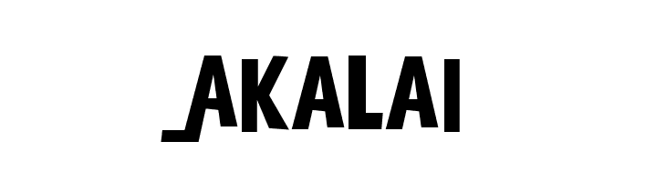 Akalai  Скачать бесплатные шрифты