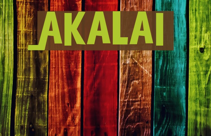 Akalai Font examples