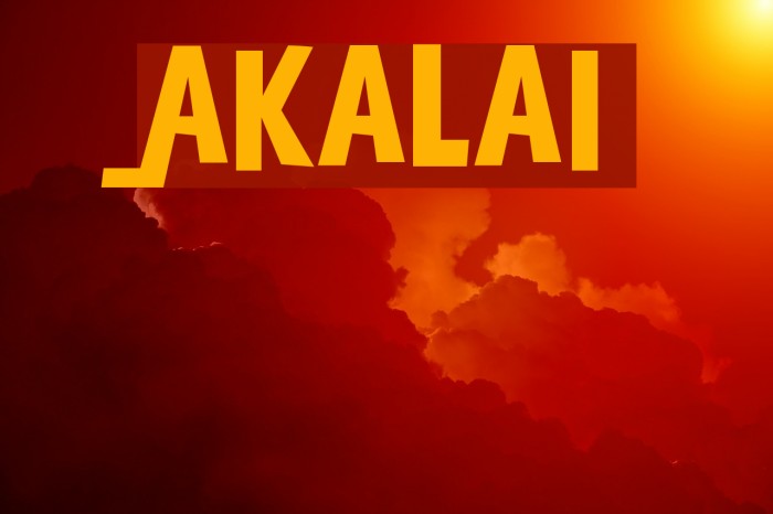 Akalai Font examples