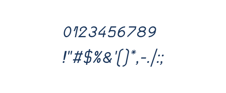 Akasha Italic Other Characters