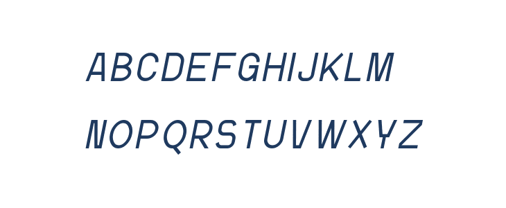 Akasha Italic Uppercase