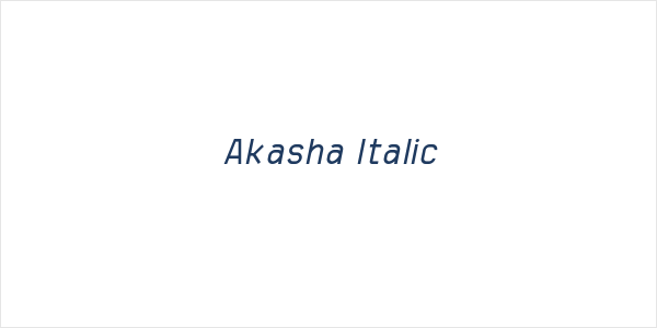 Akasha Italic Logo