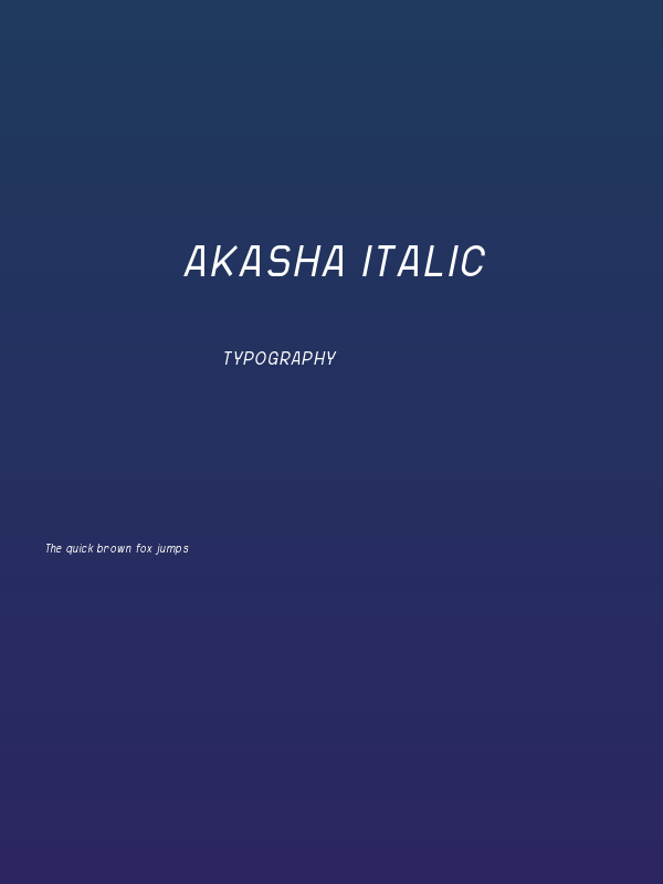 Akasha Italic Poster