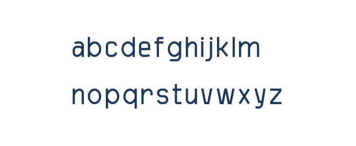 Akasha Regular Lowercase