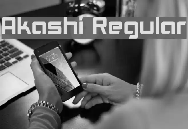 Akashi Regular Font examples