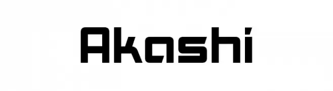 Akashi  Frei Schriftart Herunterladen