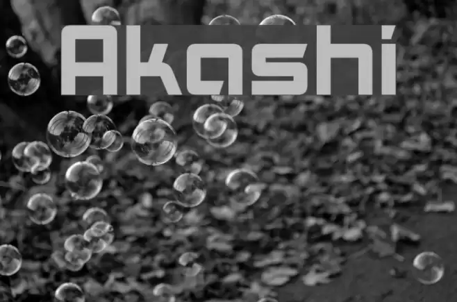 Akashi Font examples