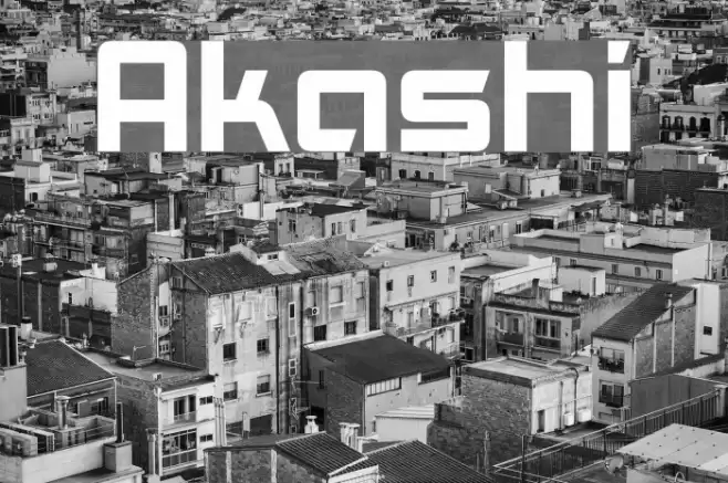 Akashi Font examples