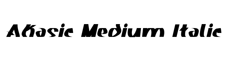 Akasic Medium Italic Fonte