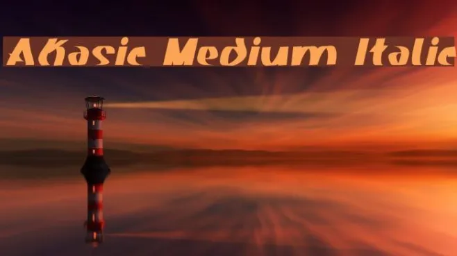 Akasic Medium Italic Example 3
