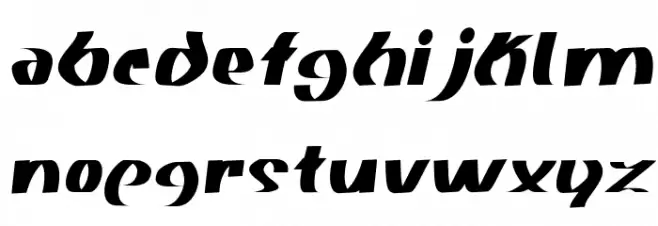 Akasic Medium Italic Schriftart Kleinbuchstaben