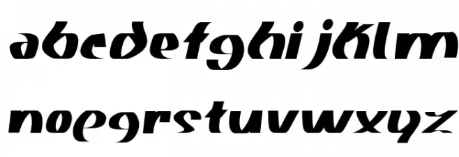 Akasic Medium Italic Schriftart Kleinbuchstaben
