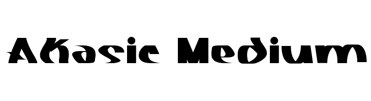 Akasic Medium  免费字体下载