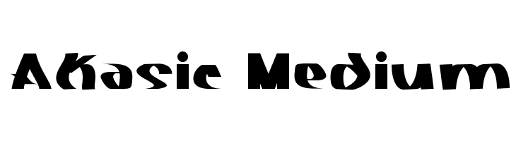 Akasic Medium  Free Fonts Download