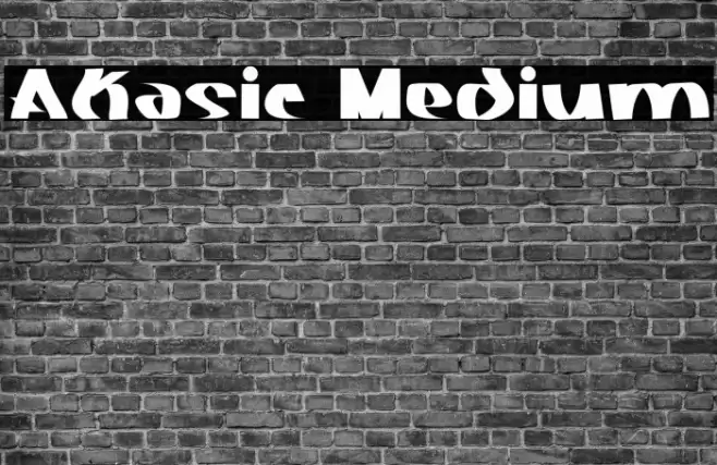 Akasic Medium Font examples