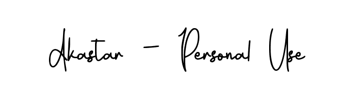 Akastar - Personal Use  フリーフォントのダウンロード