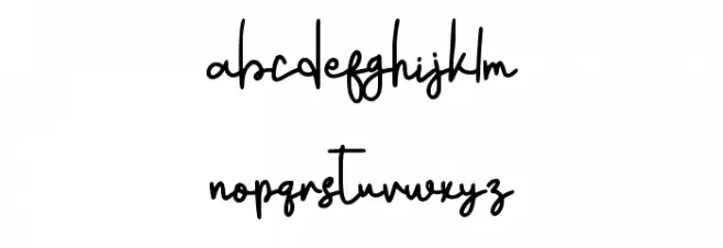 Akastar - Personal Use Schriftart Kleinbuchstaben