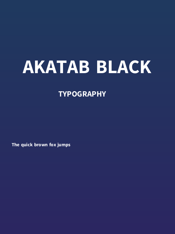 Akatab Black Poster