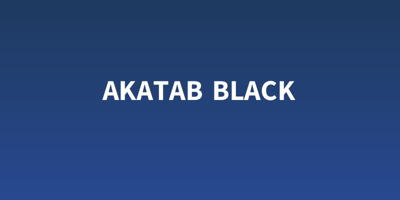 Akatab Black Social Header