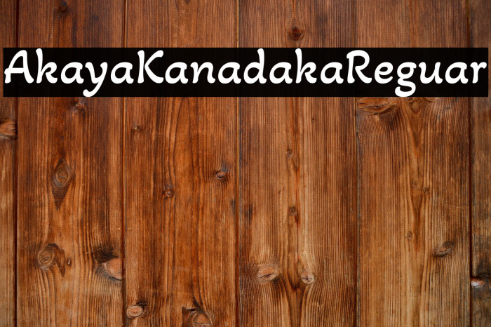 Akaya Kanadaka Regular Example 3