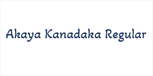 Akaya Kanadaka Regular Logo