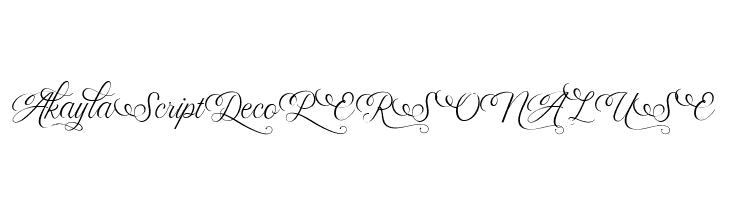 AkaylaScriptDecoPERSONALUSE  Fuentes Gratis Descargar