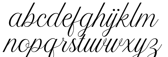 AkaylaScriptPERSONALUSE Font LOWERCASE