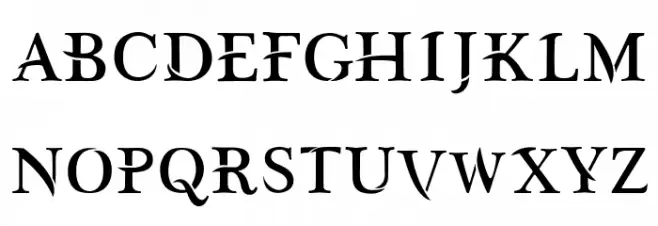 Akbaal フォント 大文字