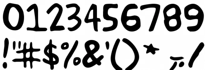 Akbar フォント その他の文字