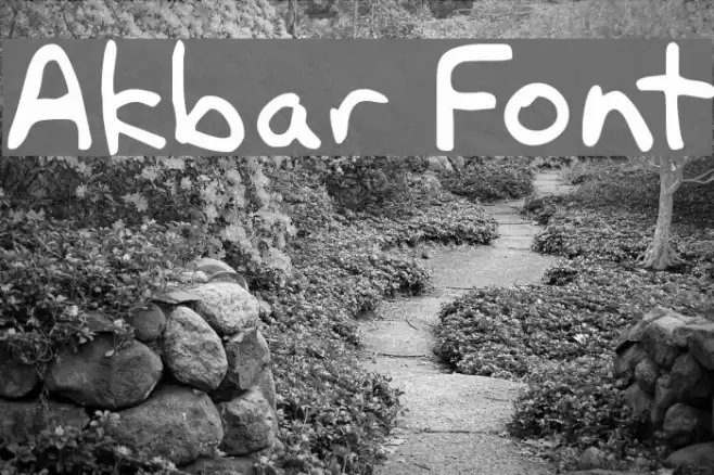 Akbar フォント examples