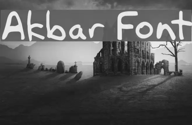 Akbar フォント examples